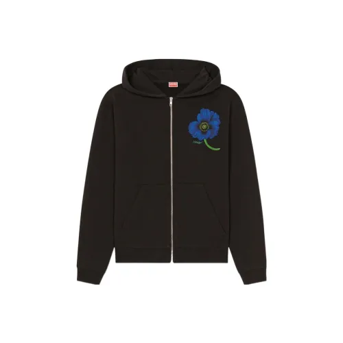 KENZO Poppy Flower Series Черные Мужские Свитшоты