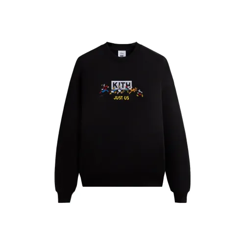 Kith Дисней Co Фирменный черный Унисекс Свитшоты