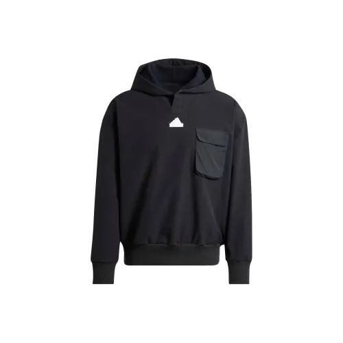 Adidas CITY ESCAPE Премиум Худи Свитшот Мужской Черный