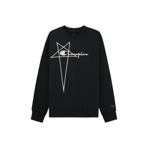 RICK OWENS совместный бренд Черные мужские свитшоты