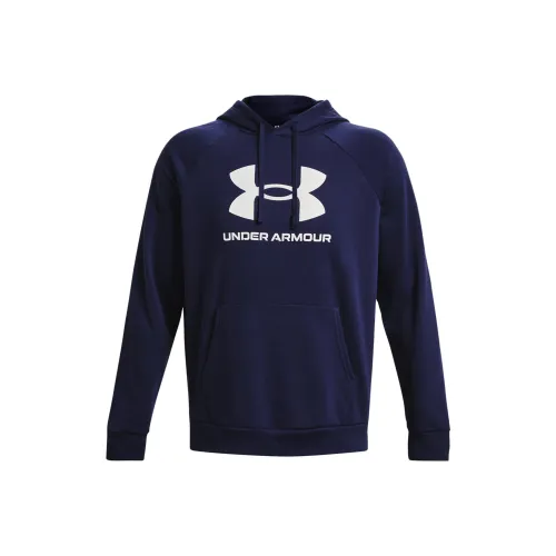 Under Armour Rival Fleece Темно-синий Синий Мужской Свитшот