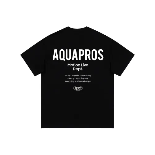 AQUAPROS Черная унисекс футболка