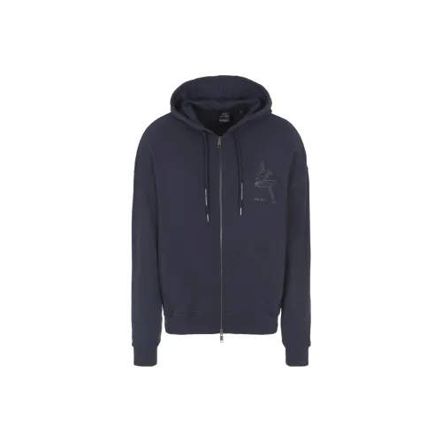 ARMANI EXCHANGE FW23 Свитшот Мужской Морской Синий