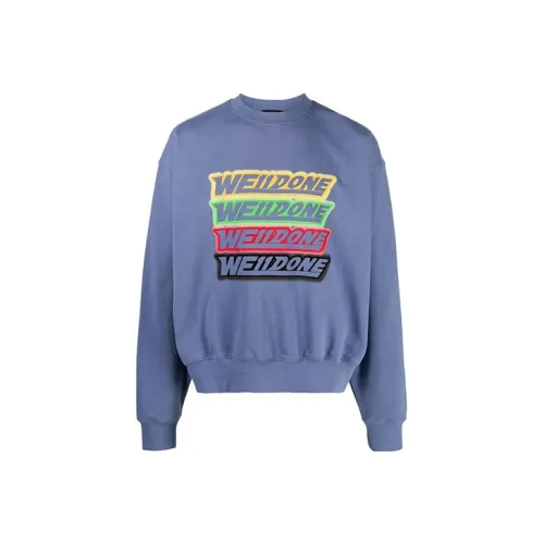 WE11DONE SS22 Свитшот Унисекс Темно-синий