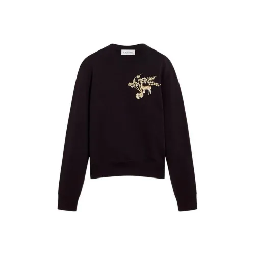 Lanvin Черные Мужские Свитшоты