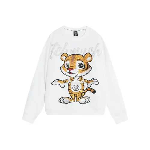 TCH Белый с Золотым логотипом Унисекс Свитшоты