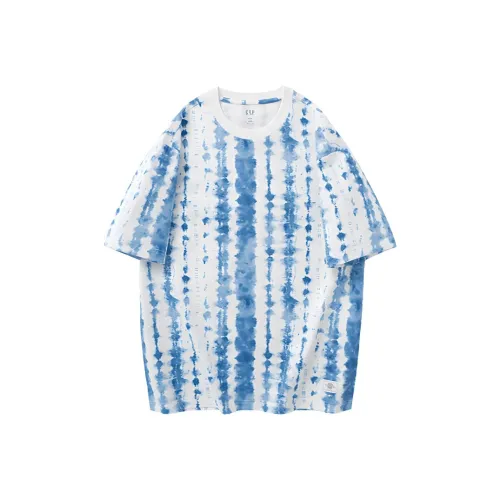 GAP совместная футболка унисекс синяя белая многоцветная