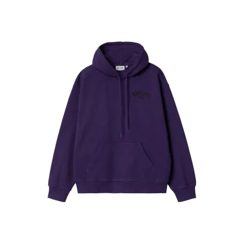 Carhartt WIP С капюшоном Onyx Script Свитшот Мужской Фиолетовый