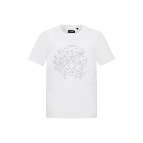 RARE Короткий рукав T-рубашки Мужской Белый