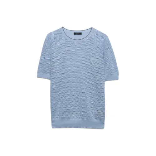 PRADA Мужские синие T-рубашки