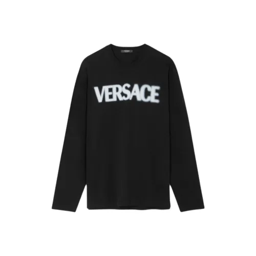VERSACE Мужские черные T-рубашки