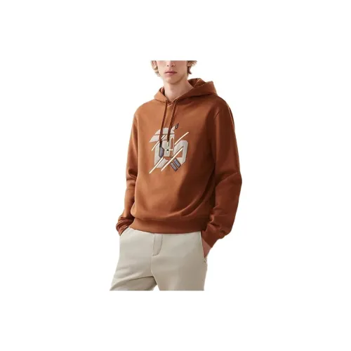 HERMES Коричневый Мужской Свитшот