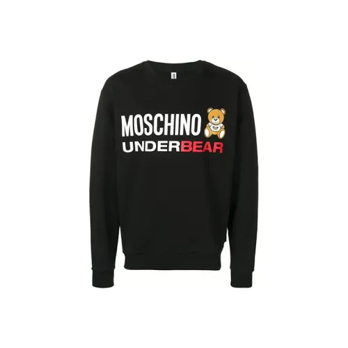 MOSCHINO Мужские черные свитшоты