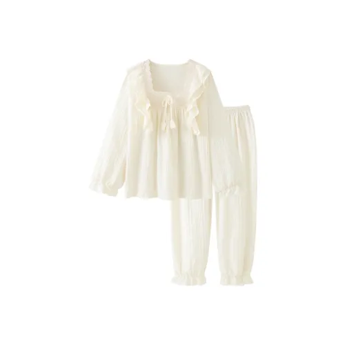 QIAOYUN Пижамный комплект женский абрикосовый