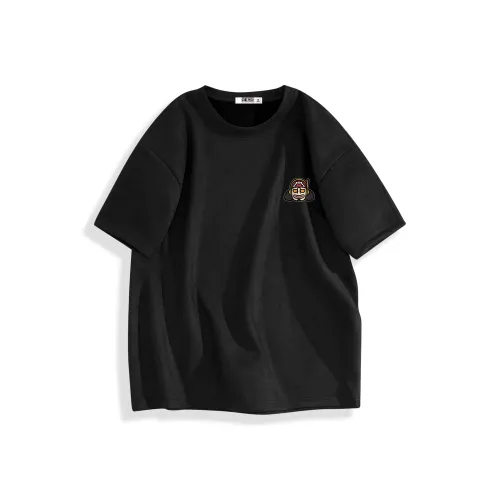 ONE PIECE Students Suede Short Sleeved T-Shirt Men's Solid Color Basic ONE PIECE Студенты Замша Короткий Рукав Т-Рубашка Мужская Однотонная Базовая