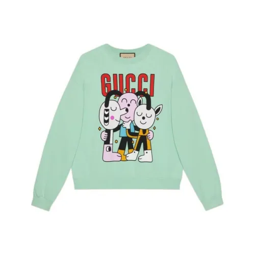 GUCCI Love Parade Толстовка Мужской Зеленый