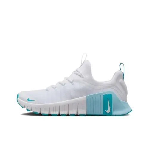 Nike Free Metcon 6 Slip-resistant Abrasion-resistant Low-top Training Shoes Women's White Blue Найк Free Metcon 6 Противоскользящие Устойчивые к истиранию Низкие Кроссовки для тренировок Женские Белые Синие