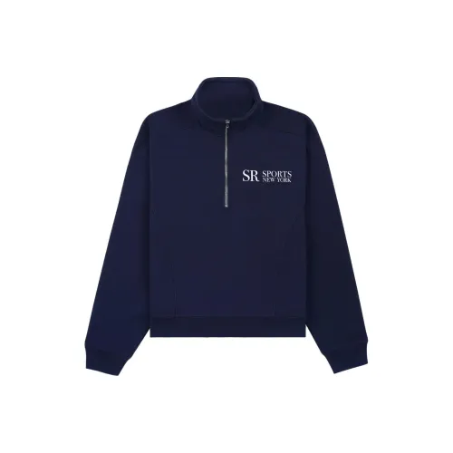 SPORTY RICH Свитшот Унисекс Морской Синий