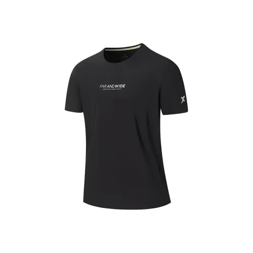 XTEP Глубокий черный Мужская футболка с коротким рукавом