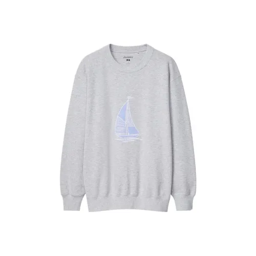 UNIQLO JW Anderson Co Branded Series Серый Мужской Свитшот