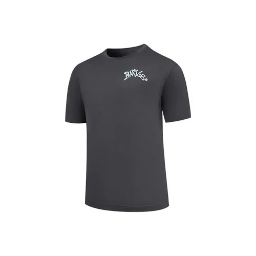 QIAODAN T-рубашка мужская черный песочный серый