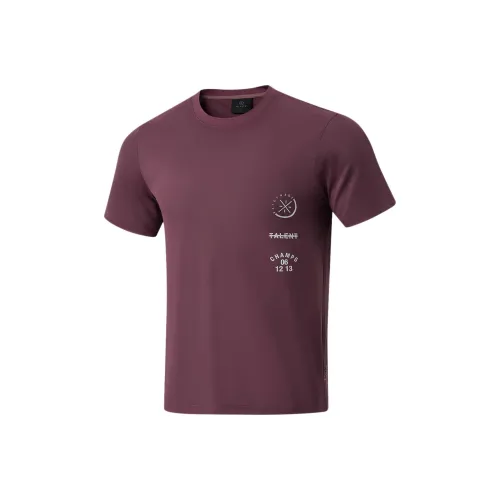 LINING T Рубашка Мужская Темно-Красная Фиолетовая