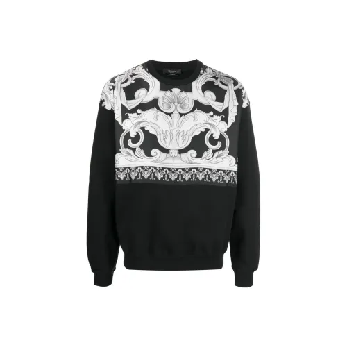 VERSACE Мужские черные свитшоты