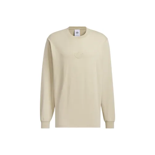 Adidas Originals LONG SLEEVE TOP WASHED T-Shirt Мужской Gold