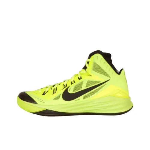nike Hyperdunk 2014 Slip-resistant Abrasion-resistant MID Баскетбольные кроссовки Мужские Желтые