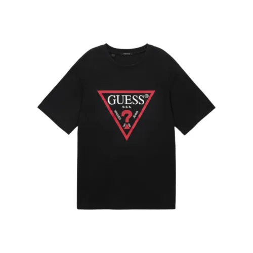 GUESS Мужские черные футболки