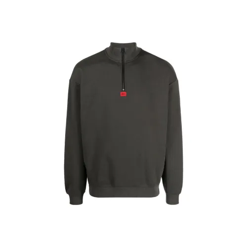 HUGO Carbon Gray Мужские Свитшоты