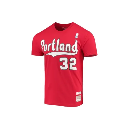 NBA Portland Trail Blazers Mitchell Ness Bill Walton T-Shirt Мужской Красный