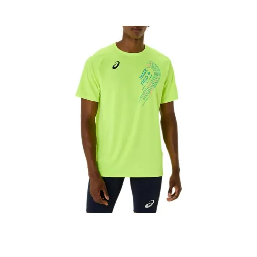 ASICS SHORT SLEEVE TOP T Рубашка Мужская Желтая