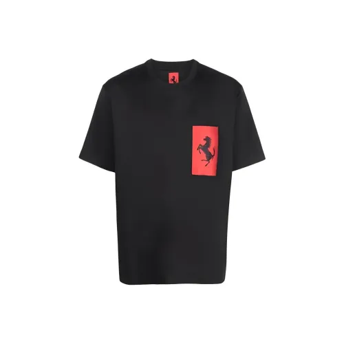 Феррари Черные Мужские T-Рубашки