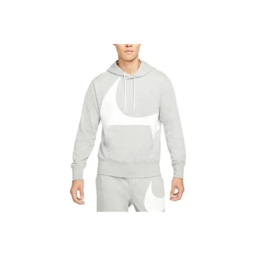 Nike Sportswear Swoosh Пуловер Толстовка Толстовка Мужской Серый