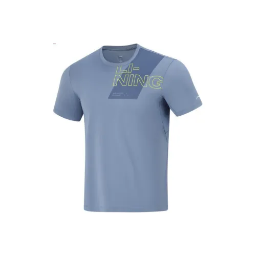 LINING Fitness Series T-Shirt Мужской Пыльно-Синий