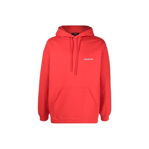 Balenciaga SS22 Свитшот Loose Fit Мужской Красный