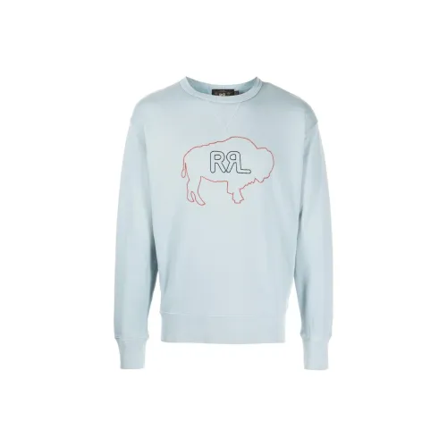 Double RL Свитшот Мужской Светло-Синий