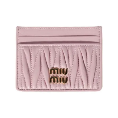 MIU MIU Matelassé Lambskin Картхолдер Женский Розовый