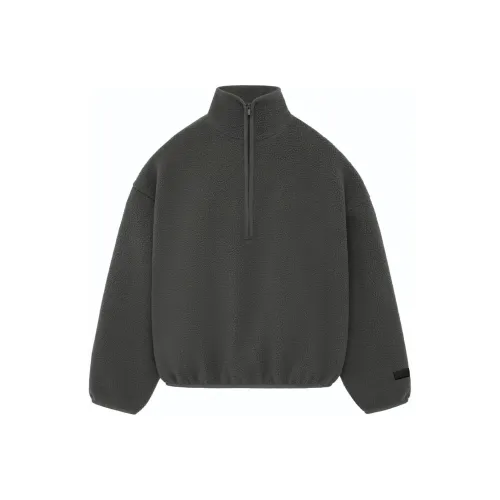 Fear Of God Essentials Полузакатная толстовка с воротником-трубкой Мужская Ink Black