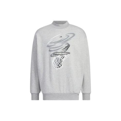 Adidas Баскетбол CREW SWEATSHIRT Американский Толстовка Унисекс Средний Фотиния Серый