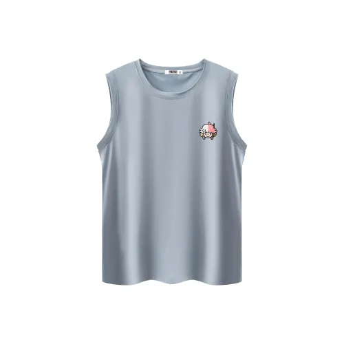 ONE PIECE Students Sleeveless Tank Top Men's Solid Color Basic