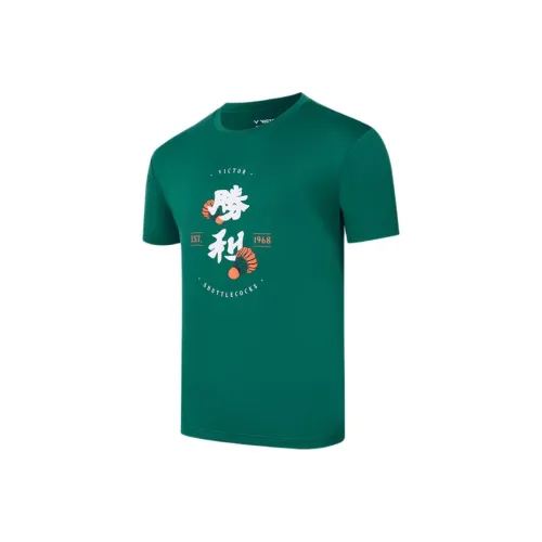 VICTOR Бирюзовая Унисекс Футболка