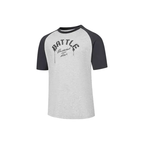 QIAODAN T Рубашка Мужская Pearl White Цветочный Marle Sand Black Gray