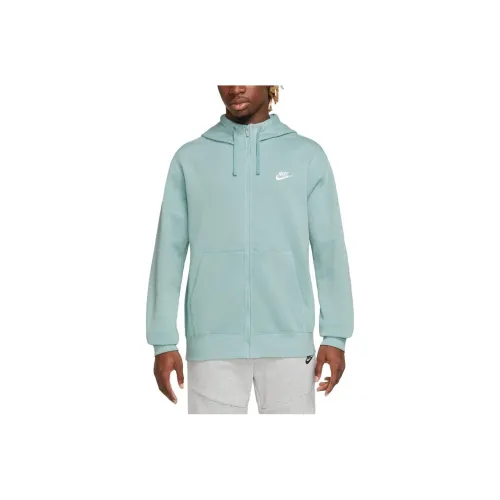 Nike Sportswear Club Флис Толстовка Мужская Светло-Зеленая
