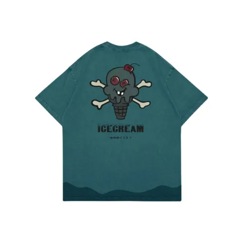 ICECREAM x GROCERY T Рубашка Унисекс Темно-циановый