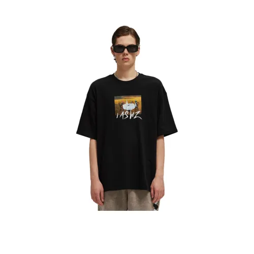 ASWZ 100% хлопок Короткий рукав Т-рубашка Унисекс