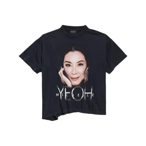 Balenciaga FW25 Бренд Ambassador FanClub Коллекция T-рубашка Унисекс Регулярный крой Черный