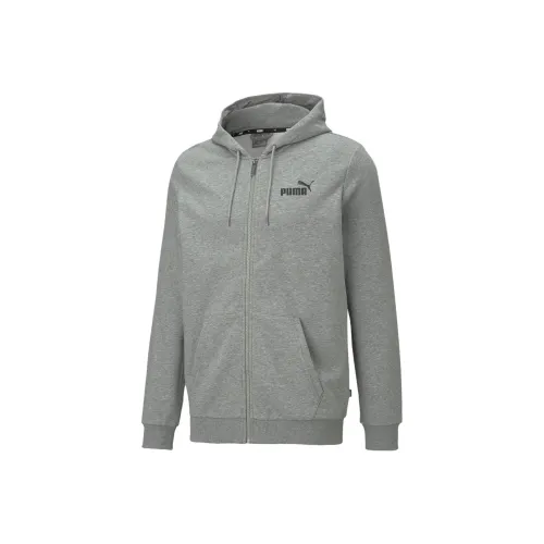 PUMA Sweat à capuche zippé complet Intégrale Sweatshirt Homme Gris