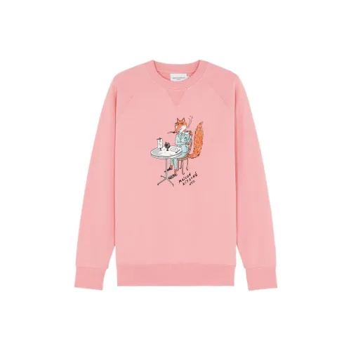 Maison Kitsune Розовые Мужские Толстовки